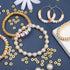 1500pcs 6mm Gold Flat Round Spacer Beads Disc Loose Jewelry Making Beads for DIY Bracelet Necklace Earring Craft Supplies...